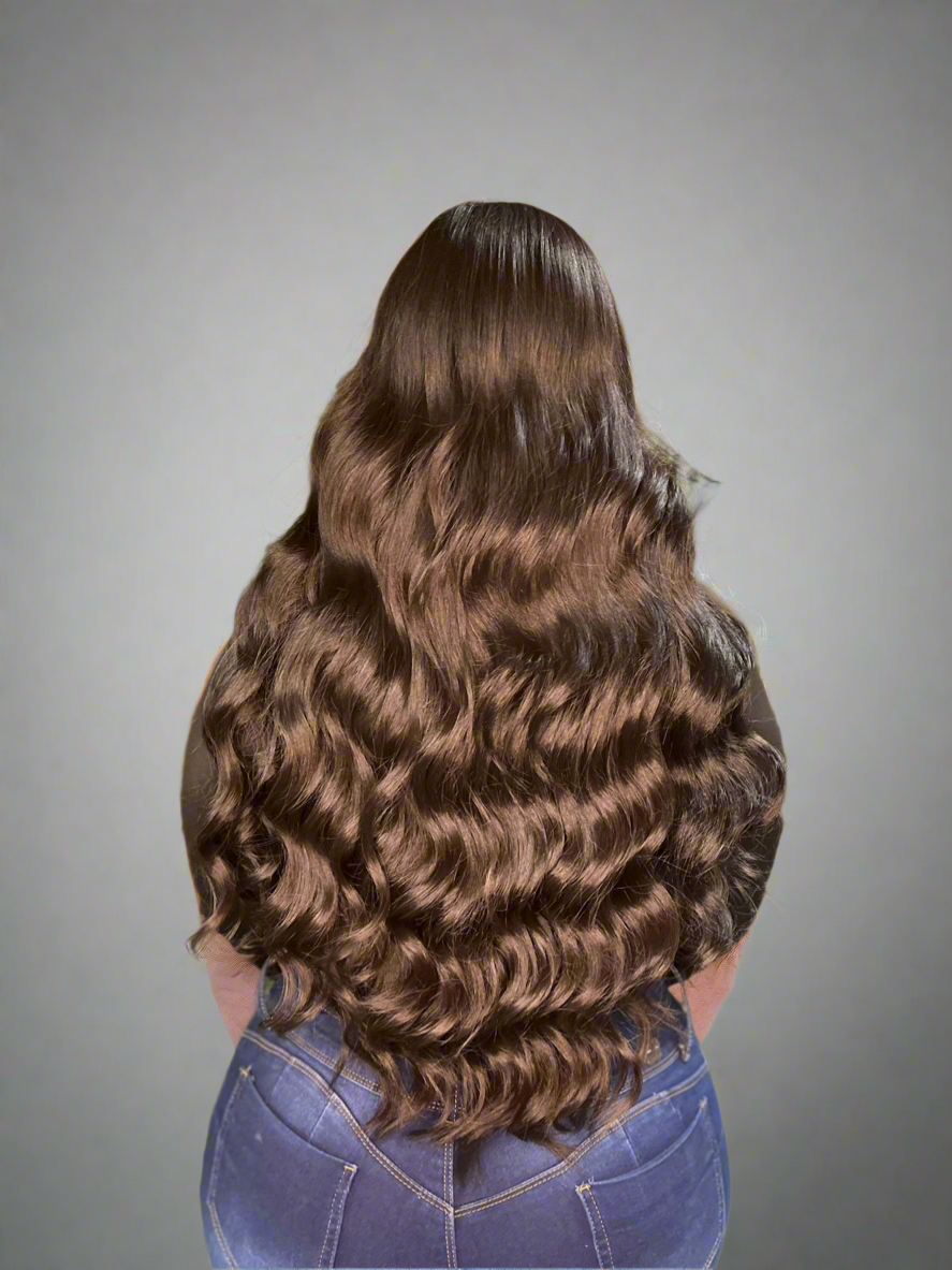 Cabello con aplicación