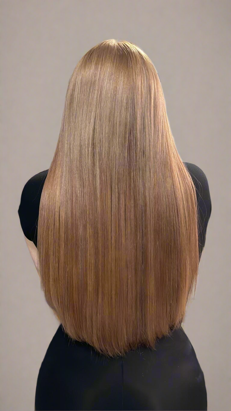 Cabello con aplicación