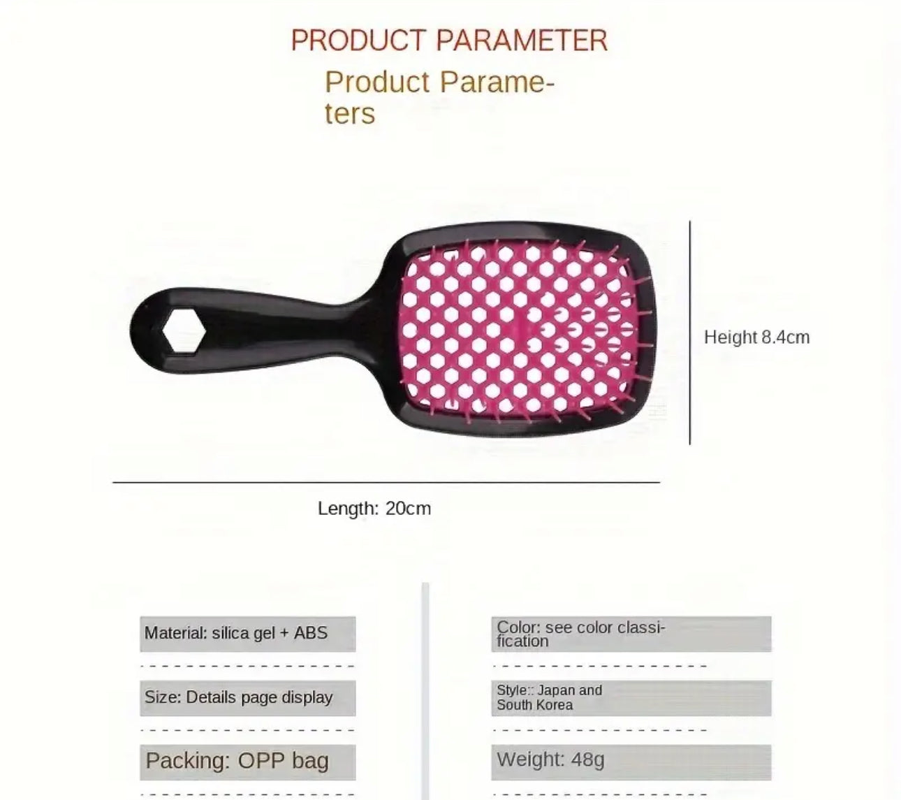 Hallow Hair Extension Brush