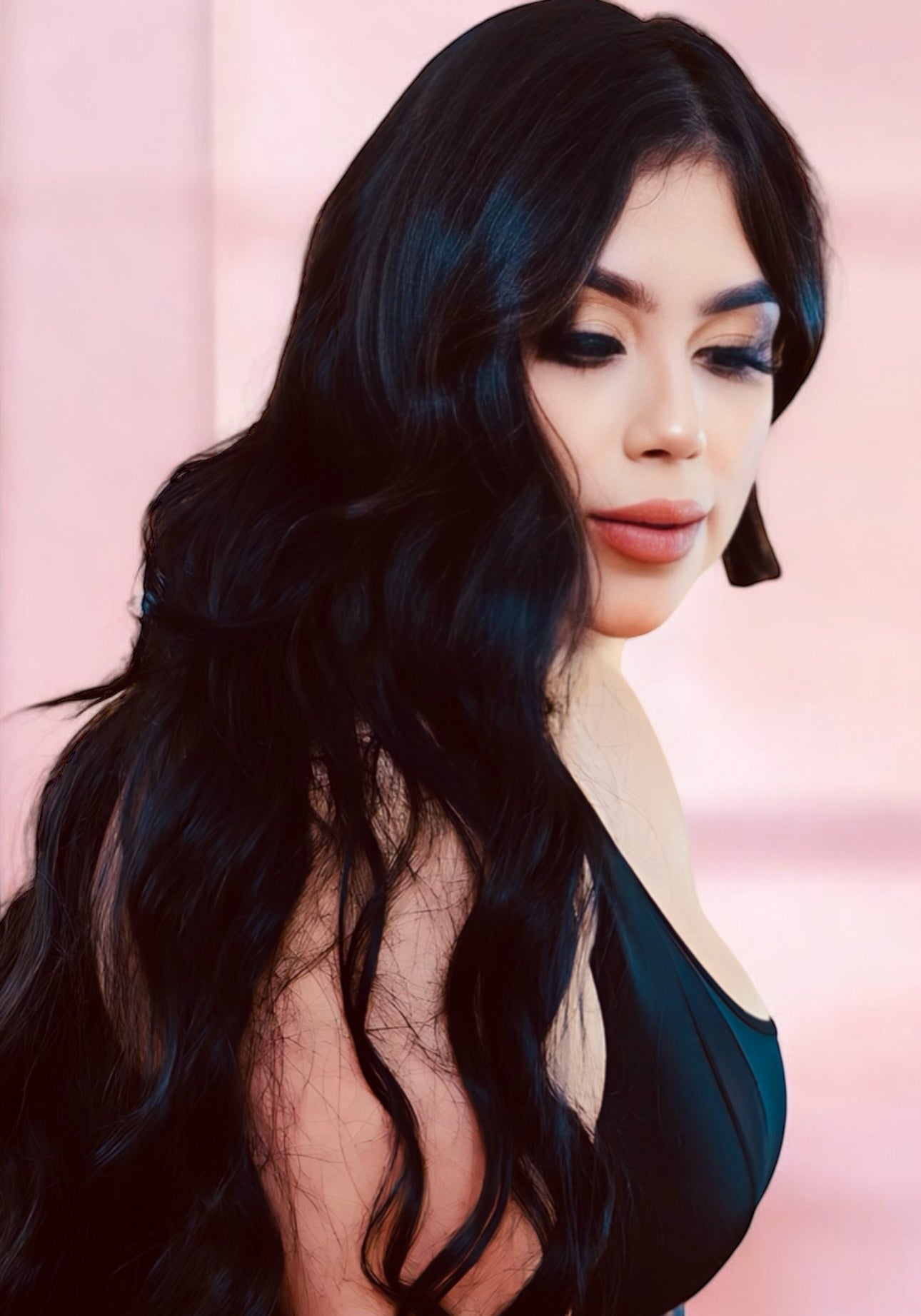 Cabello con aplicación