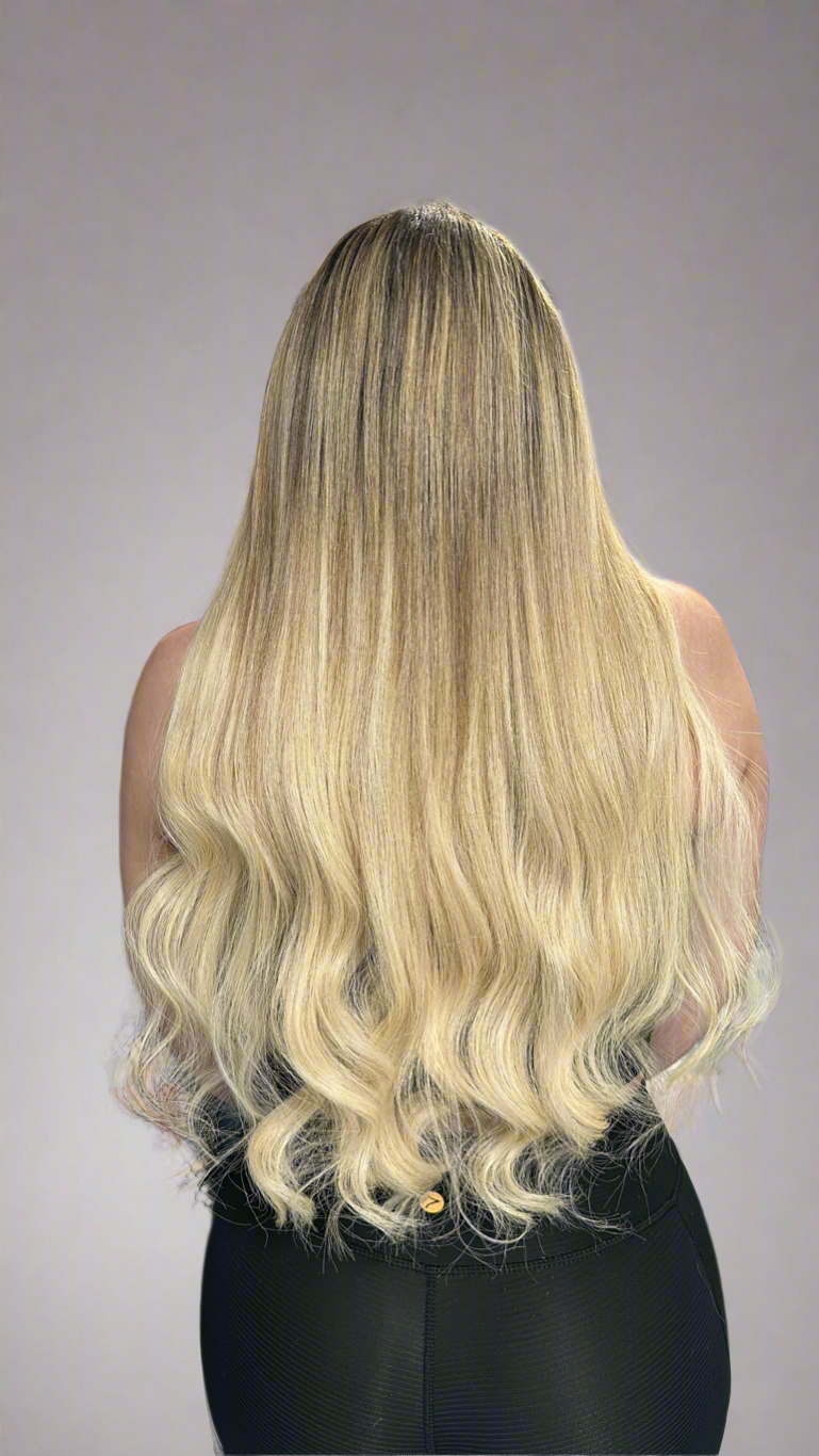 Cabello con aplicación