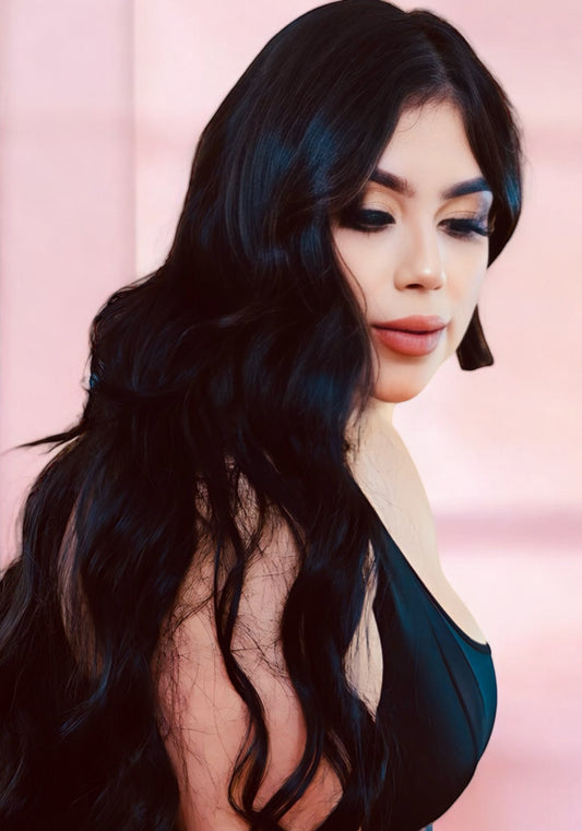 Cabello con aplicación